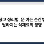 냉장고 정리법, 문 여는 순간부터 달라지는 식재료의 생명 7