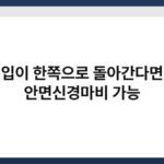 입이 한쪽으로 돌아간다면 안면신경마비 가능 2