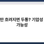 날씨만 흐려지면 두통? 기압성 두통 가능성 2