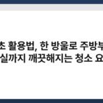 식초 활용법, 한 방울로 주방부터 욕실까지 깨끗해지는 청소 요정 3