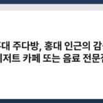 홍대 주다방, 홍대 인근의 감성 디저트 카페 또는 음료 전문점 2