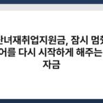 경단녀재취업지원금, 잠시 멈췄던 커리어를 다시 시작하게 해주는 희망 자금 7