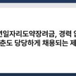 청년일자리도약장려금, 경력 없는 청춘도 당당하게 채용되는 제도 3