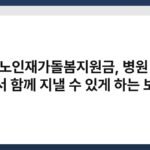 치매노인재가돌봄지원금, 병원 대신 집에서 함께 지낼 수 있게 하는 보살핌 7