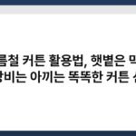 여름철 커튼 활용법, 햇볕은 막고 냉방비는 아끼는 똑똑한 커튼 선택 3