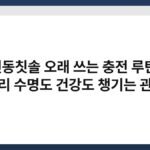 전동칫솔 오래 쓰는 충전 루틴, 배터리 수명도 건강도 챙기는 관리법 5