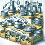 냄비 뚜껑 보관법, 공간 아끼는 주방 정리법