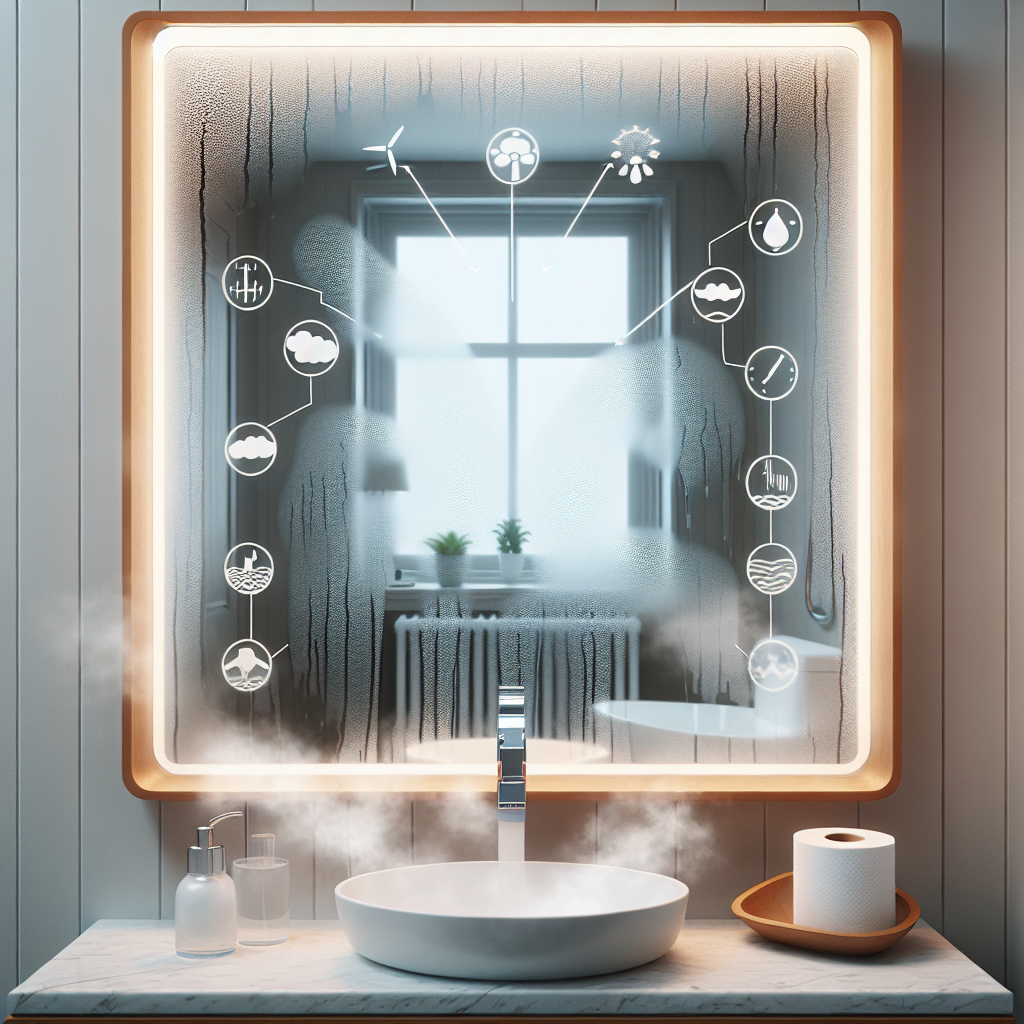 거울 김서림 방지법, 욕실 습기에도 맑은 거울 유지