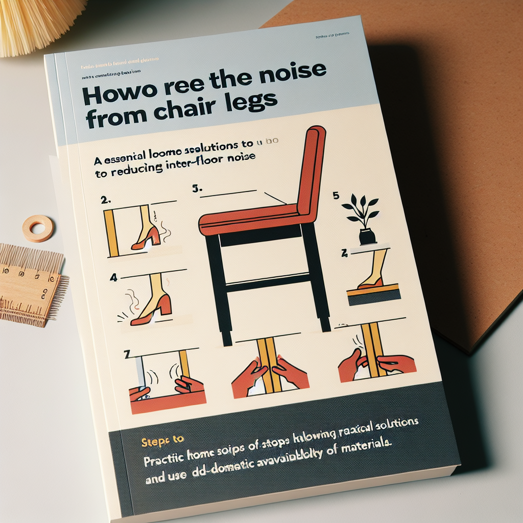 의자 다리 소음 방지법, 층간소음 줄이는 필수 팁