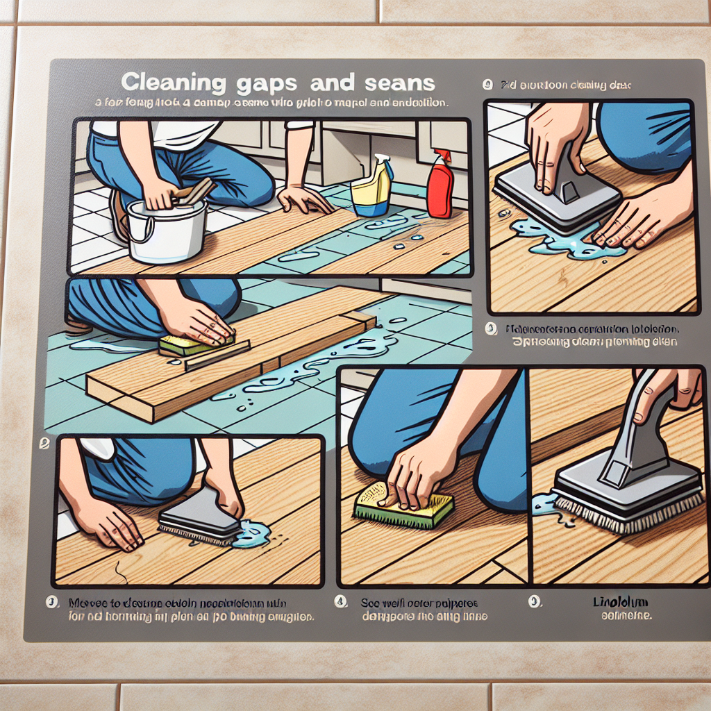 장판 이음새 틈새 청소법, 묵은 때 제거하는 방법