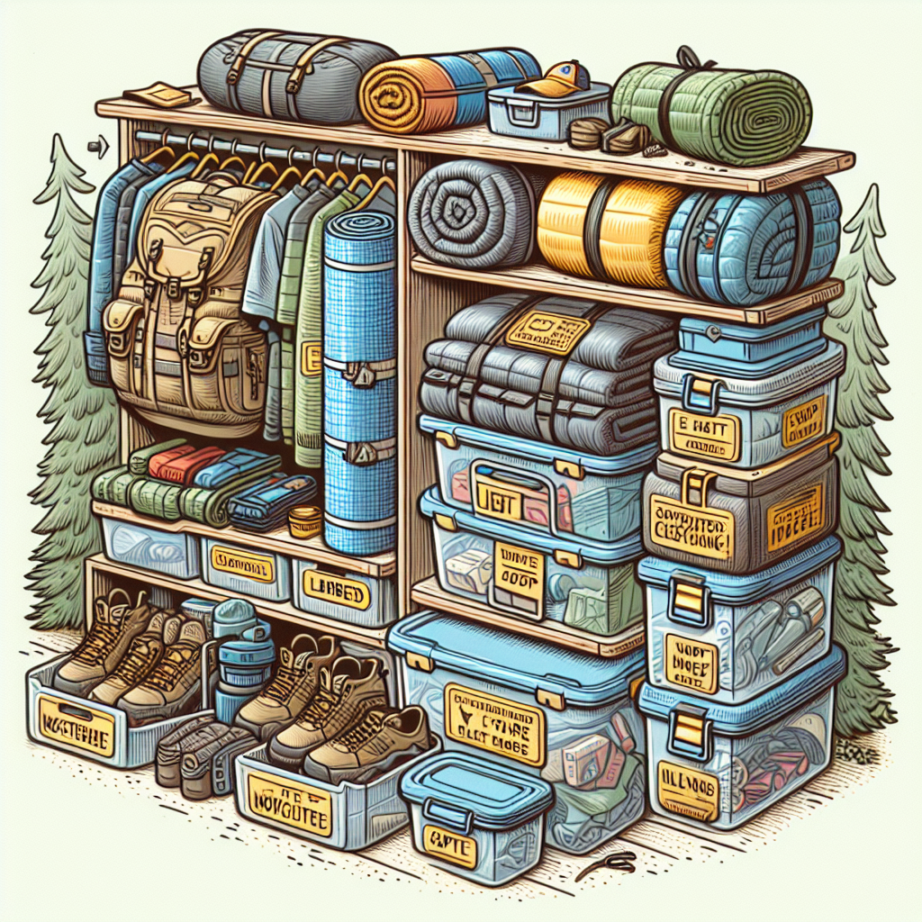 캠핑용품 보관법, 다음 시즌까지 깔끔하게 보관하는 요령