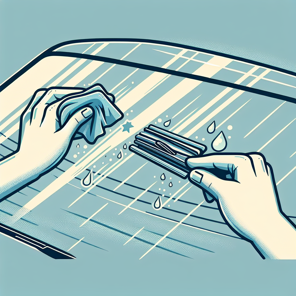 와이퍼 세척법, 빗물 자국 없이 닦이는 유리 만들기