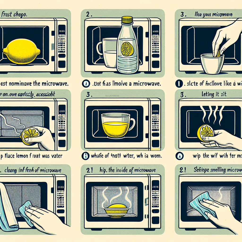 전자레인지 냄새 제거법, 간단한 재료로 말끔히