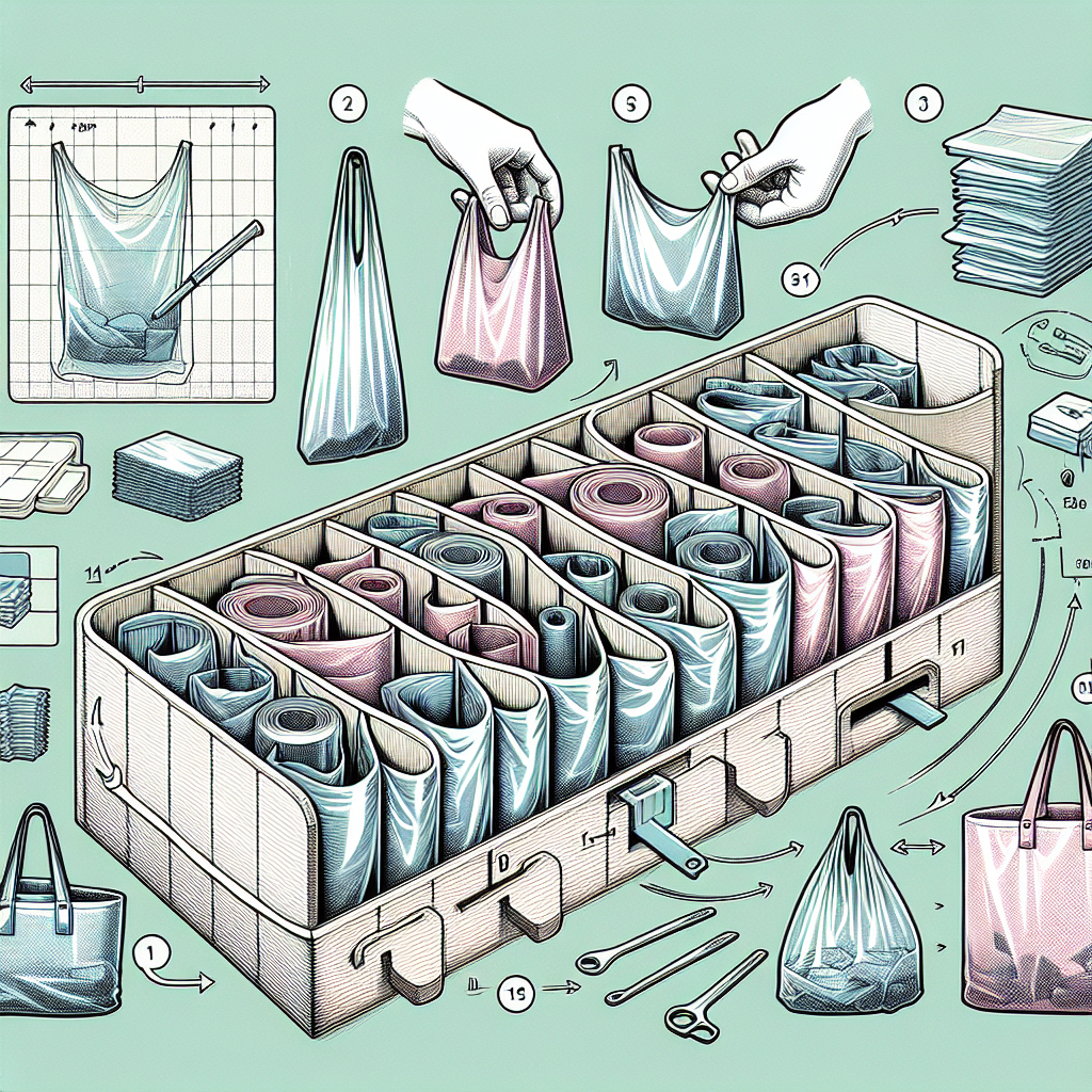 비닐봉지 정리법, 부피 줄이고 꺼내기 쉽게 하는 방법