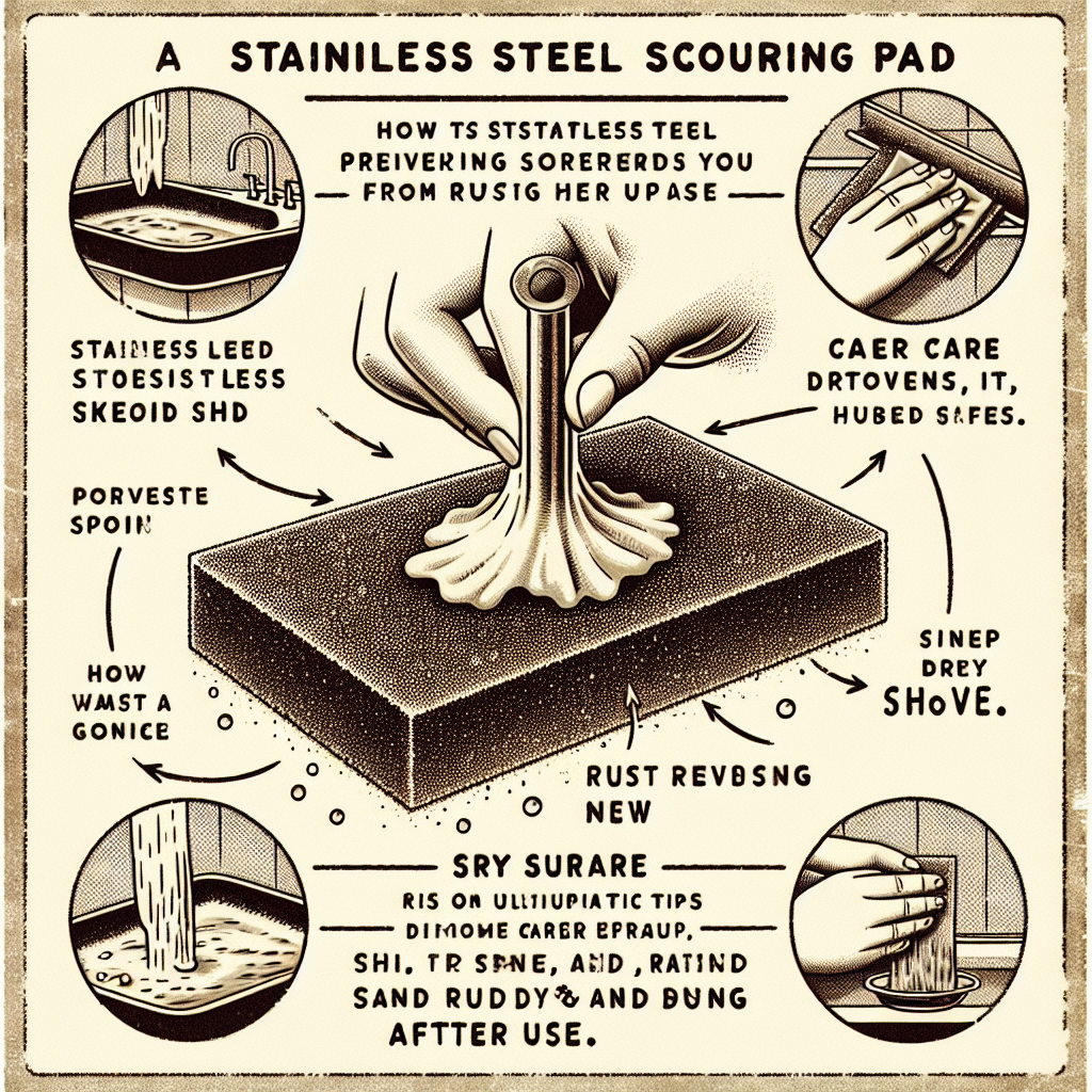 스테인리스 수세미 보관법, 녹슬지 않게 오래 쓰는 요령